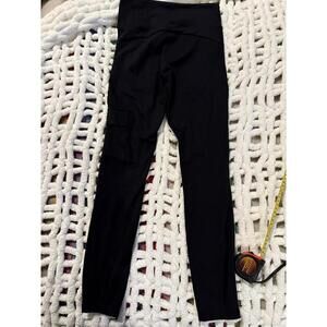 Marika Cargo Activewear Leggings Pockets Zippers Small Black Yoga